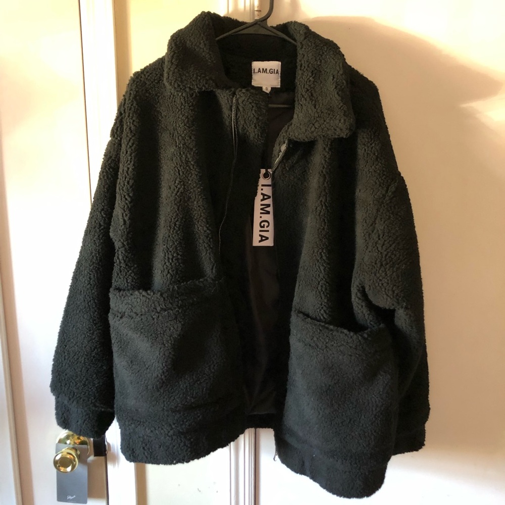 I AM GIA Teddy Faux Sherpa Pixie Coat